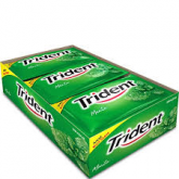 Chicle Trident menta com 21 unid.